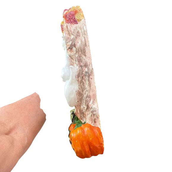 Vintage Halloween Wreath Witch Ghost Pumpkin Cauldron Door Decor Plaster Resin - Picture 8 of 10